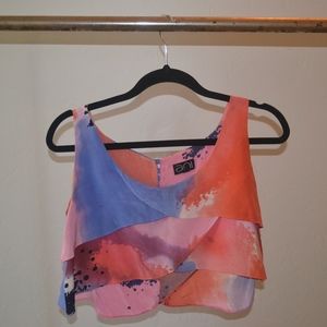 Crop Silk Blouse by Ani